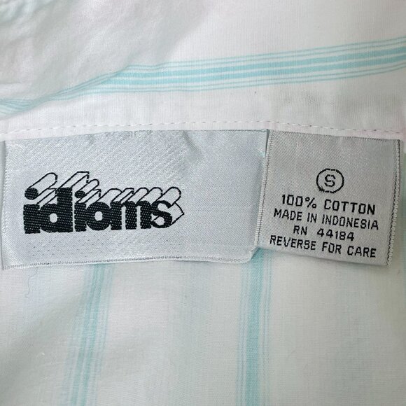 Vtg 80s Idioms Gibson Girl Statement Puff Sleeve Top Sz S High Neck Pastel - Picture 7 of 7